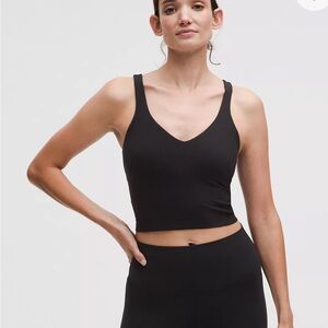Women's Align Black V-Neck Crop Top